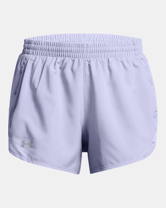 Women's UA Fly-By 3" Shorts in Purple image number 4